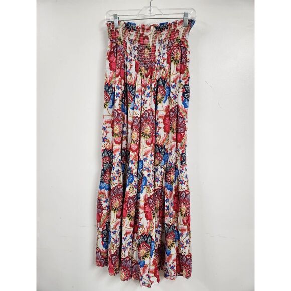 MISA Ziba Floral Cotton Wide-Leg Pants Size L - Picture 6 of 10